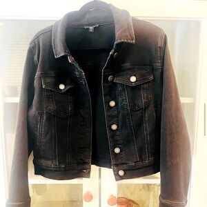 Universal Standard Kelsey denim jacket black